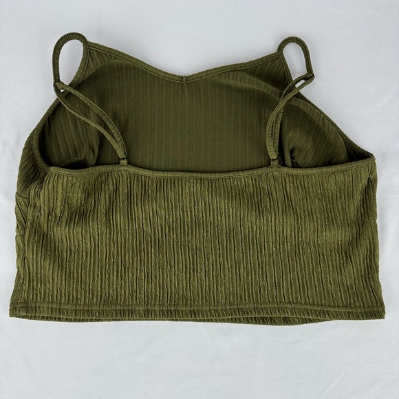 NWOT SHEIN 2 Piece Crop Top and Skirt Set in Army Green - Picture 5 of 5